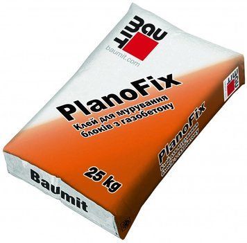 Смесь клеевая Baumit PlanoFix для кладки газобетонных блоков (25кг)