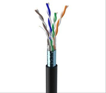 Кабель витая пара ЗЗЦМ (FTP медь уличный) Cat. 5e F/UTP PE 4х2х24 AWG бухта 305м. Б/Г
