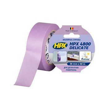 Малярна стрічка HPX 4800 36мм*50м, для деликатных работ PW3850 24шт/ящик
