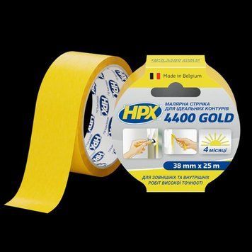 Малярная лента HPX4400 100С 38мм х 25м оранжевая 4820219500025