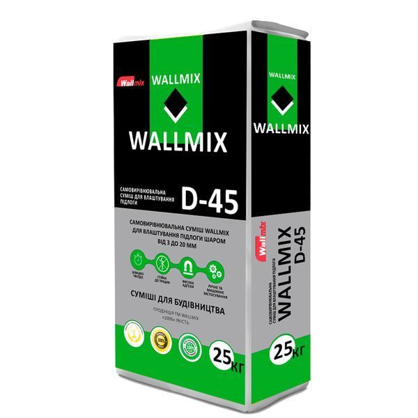 Д-45 Самовирівнююча суміш Wallmix, 25 кг